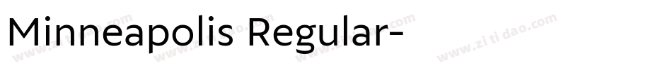 Minneapolis Regular字体转换